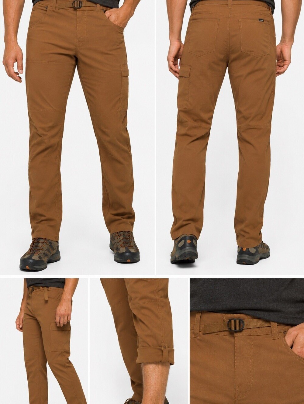 Prana Stretch Zion Slim Pant II 28x32 Sepia Brown Hiking Cargo NWT Men’s
